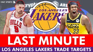 LAST MINUTE Lakers Trade Targets Ahead Of NBA Trade Deadline Ft. Myles Turner \u0026 Nikola Vucevic