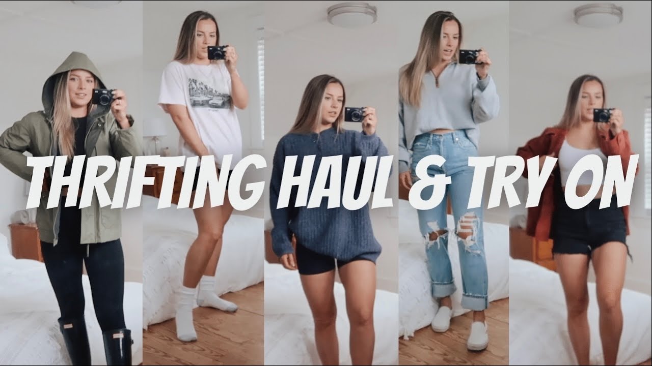 Thrifting Haul Try On Youtube
