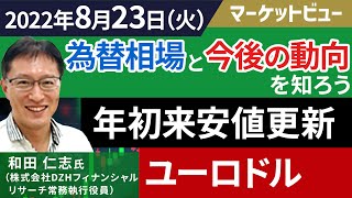 8月23日｜ユーロドル、年初来安値を更新。天然ガス急騰