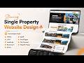 🔥 Stunning Single Property Website Design | HTML CSS JavaScript Real Estate Template