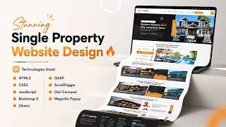 🔥 Stunning Single Property Website Design | HTML CSS JavaScript Real Estate Template