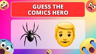 50 Comics Heroes from DC and MARVEL | Guess By Emoji 🔥 🔥 🔥