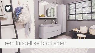 landelijke badkamer in een stoer jasje | vtwonen | tips