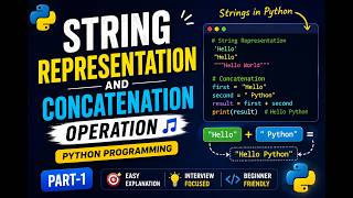 Python Strings Explained: Representation & Concatenation Masterclass🐍