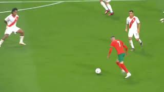 Hakim Ziyech almost scored an incredible goal! Morocco vs peru #morocco #ziyech #football