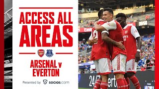 ACCESS ALL AREAS | Arsenal vs Everton (2-0) | Gabriel Jesus, Bukayo Saka, Justin Tucker, USA Gooners