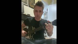 Short Fingerstyle Guitar Song with Slide in Open D Tuning on Alden Stratotone H45 #shorts