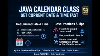 🚀 Mastering Java’s Calendar API in 2 Lines: The Right Way to Get Current Date & Time