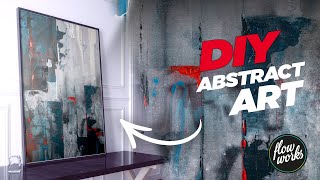 DIY Abstract Art Painted onto Canvas - MODERN CONTEMPORARY ART