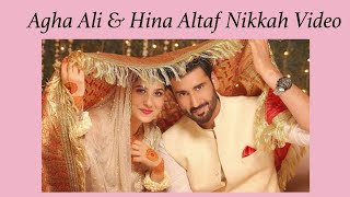 Agha Ali and hina altaf Nikkah video ❤