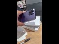 unboxing my purple 512gb iphone 14 pro max