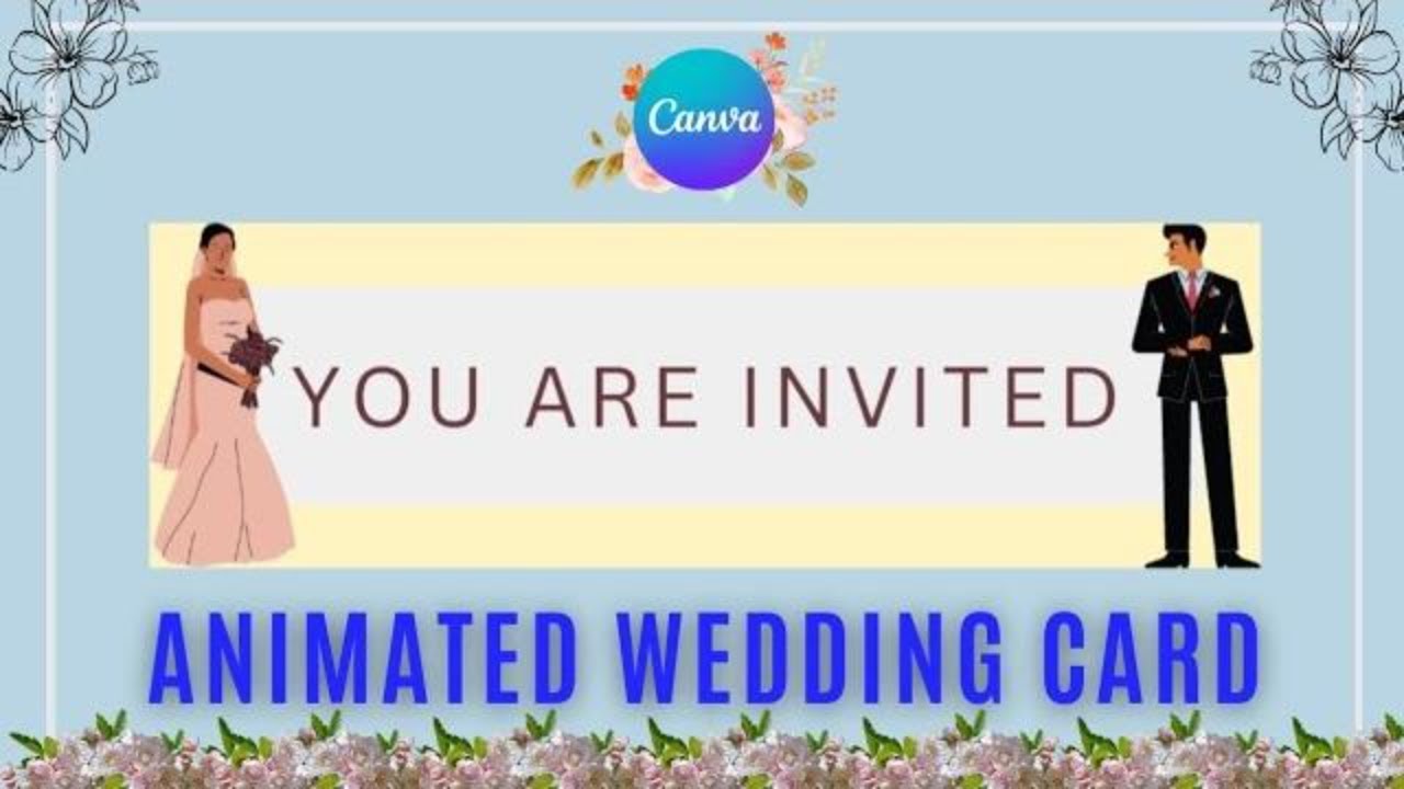 Awesome Animated Wedding Invitation Card Made In Canva Tutorial For