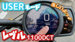 【レブル1100】レブル1100DCTのUSERモードの紹介。。。出来てるか自信がない動画m(_ _)m