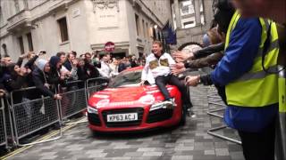 Gumball 3000 2016 London - David Hasselhoff Audi R8 Arrival