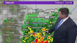 DFW Weather: Tracking the latest timing for widespread rain on Thursday