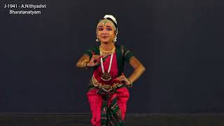 J-1941 A.Nithyashri | Bharatanatyam  | (Below 12 years ) #Jhankriti2023