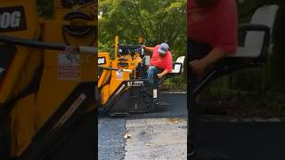 Paving an asphalt driveway😎💪🚧 #construction #blacktop #pavement #asphalt