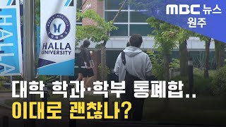 2023. 6. 11 [원주MBC] 대학 학과·학부 통폐합.. 이대로 괜찮나?