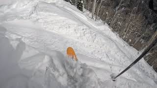 Stone Creek Chutes ROPE DROP Powder Skiing| Beaver Creek Colorado