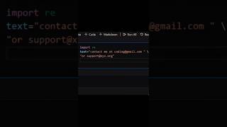 Extract Email IDs from given text | quick and easy 🤞✉️ | #pythonforbeginners #coding #programming