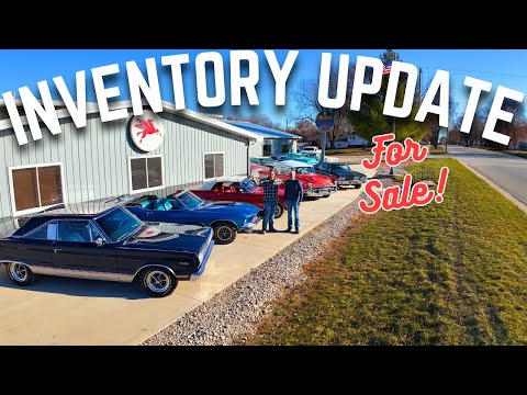 Inventory Update Lot Walk Around & Shop Update 50 Classics Cars for sale