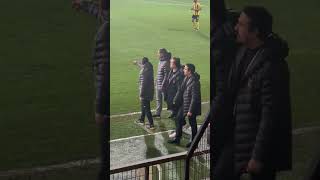 The moment when the Istanbulspor club president pulled the team off the field #trabzonspor