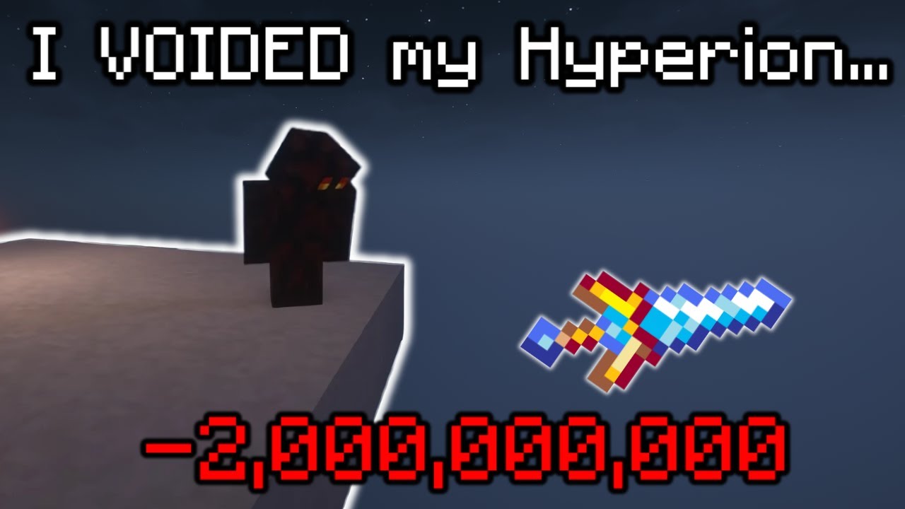 How I Accidentally Voided My Hyperion Hypixel Skyblock Solo Youtube