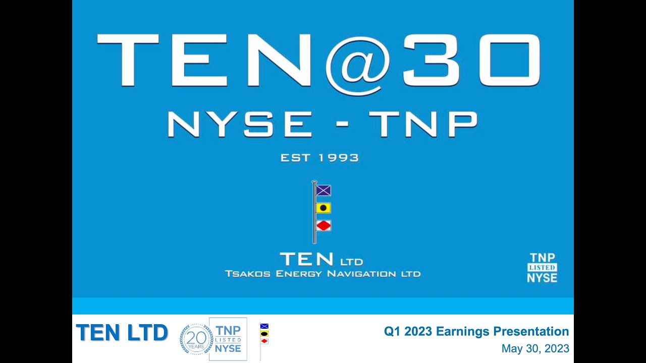 Tsakos Energy Navigation TNP Q1 2023 Earnings Call & Presentation - YouTube