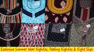 Exclusive Summer Collection Nighties, Feeding Nighties \u0026 Night Slips @ Reasonable Prices Online Shop