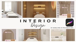 How to do Interior Design in IPAD (2024) | easy way with PROCREATE