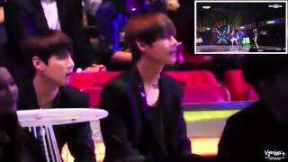 BTS reaction to 2NE1's Fire @ MAMA + 2NE1 perfomance