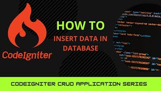 how to insert data in database using codeigniter in hindi(create,read,update,detete)