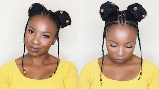 Space Bun Tutorial Diy Crochet Method Great For Short Natural Hair