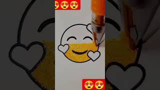 How to draw Emojis 😍 #shorts #shortvideo #emoji #trending #viral
