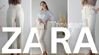 ZARA TROUSERS ~ BEST Essential Basics Try on Pant Review #zara #style #fashion