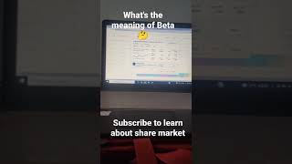 Meaning of beta..?