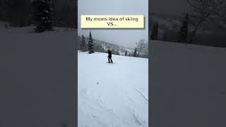 My type of skiing💪 #fullsend #jump #yolo #ski #mom #snow #insane #vs #subscribe #foryou #waitforend