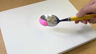 Spoon Painting Technique | Acrylic Painting