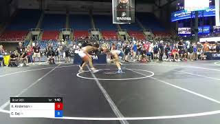 145 Lbs Round Of 128 - Xayvion Anderson, Iowa Vs Collin Gaj, Pennsylvania E19b