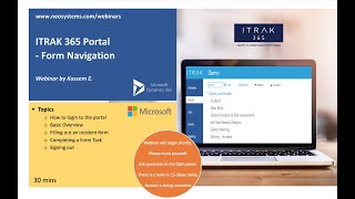 ITRAK Environments: Portal & Form Navigation