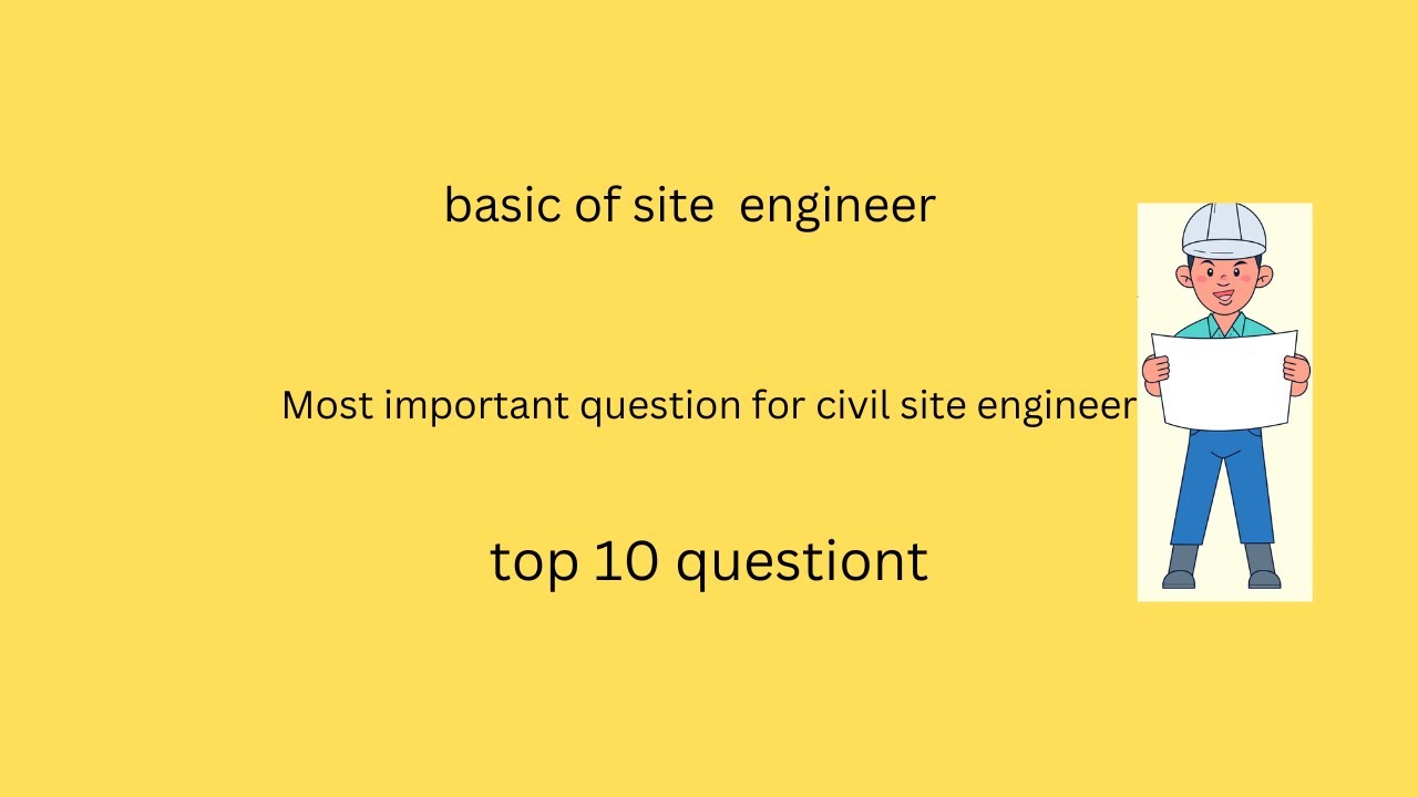 Most Important Interview Question/ Civil Engineering/ Site Engineer ...