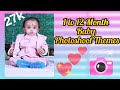 1 to 12 Month Baby Photoshoot Themes at home/ baby photos on every month on birthdate