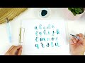 how to use a waterbrush for handlettering pentel aquash waterbrush tutorial