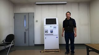 松本市 券売機 ラーメン屋 タッチパネル式 開梱 事前準備