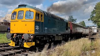 BR Class 33, 33201 at Market Bosworth on the Battlefield Line Railway