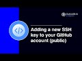 Adding a new SSH key to your PUBLIC GitHub account | duecode.io