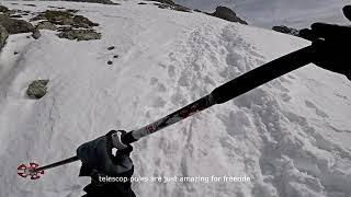 Freeride backcountry skiing Fellhorn - Oberstdorf