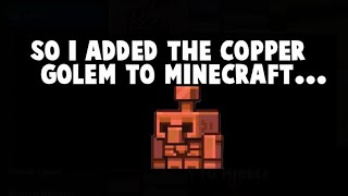 Copper golem mod for MCPE must watch