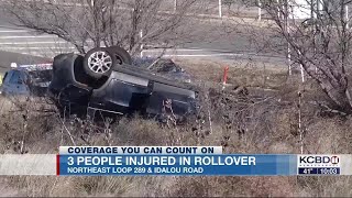 3 people injured in rollover at NE Loop 289 \u0026 Idalou Road