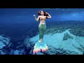 BEAUTIFUL MERMAID SWIMMING IN CRYSTAL CLEAR WATER